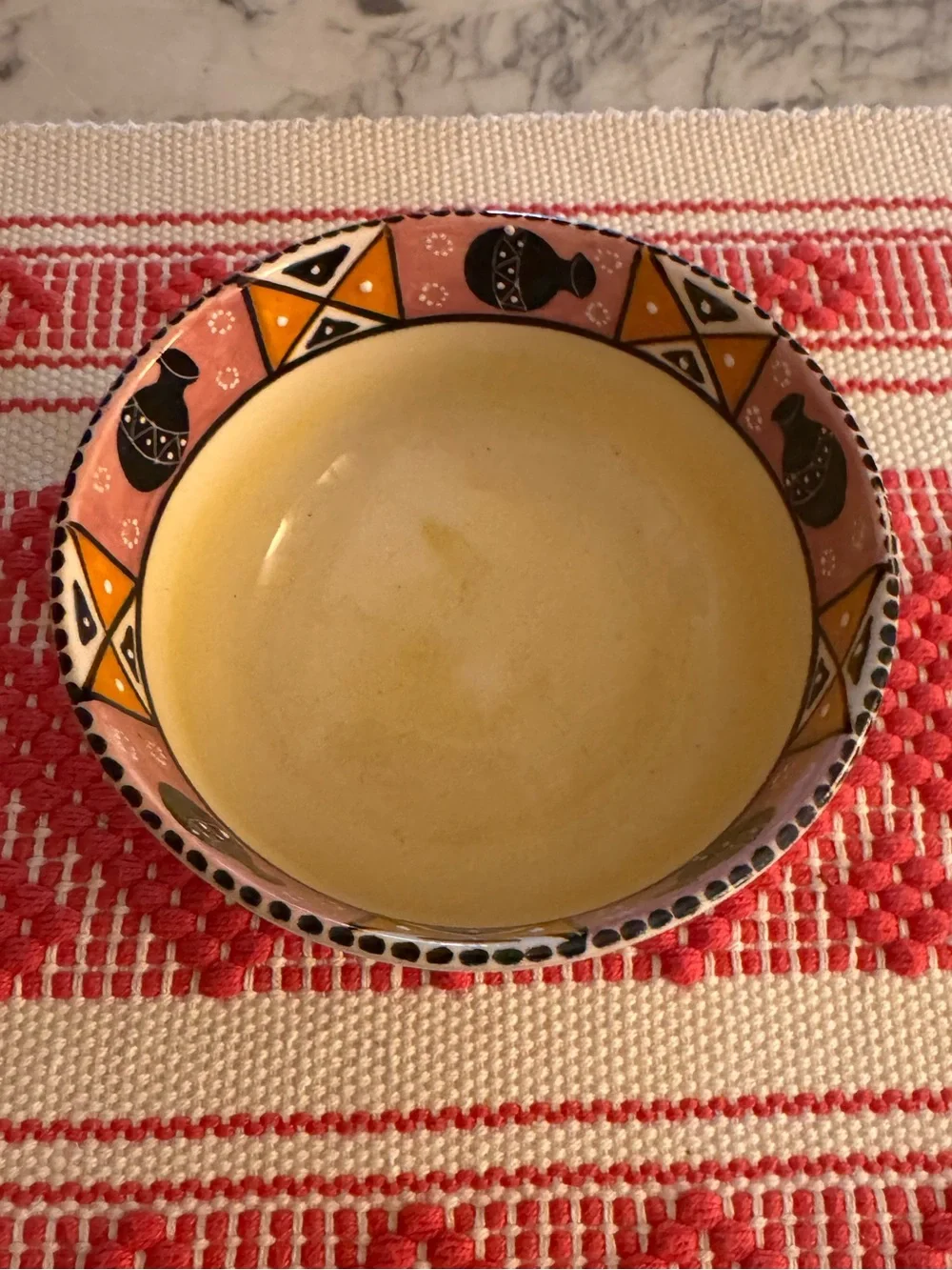 Intu art penzo handpainted bowl, new